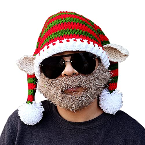 ZEPFJHE Weihnachtsmütze, Strickmütze, lustiges Clownmützen-Set, Wintermütze, Kostümzubehör für Erwachsene und Kinder ZEPFJHE Weihnachtsmütze, Strickmütze, lustiges Clownmützen-Set, Wintermütze, Kostümzubehör für Erwachsene und Kinder von ZEPFJHE