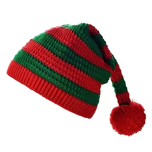 ZEPFJHE Weihnachtsmütze für Eltern und Kinder mit warmem, gestricktem Streifenmuster, dicke Hüte für Erwachsene und Kinder ZEPFJHE Weihnachtsmütze für Eltern und Kinder mit warmem, gestricktem Streifenmuster, dicke Hüte für Erwachsene und Kinder von ZEPFJHE