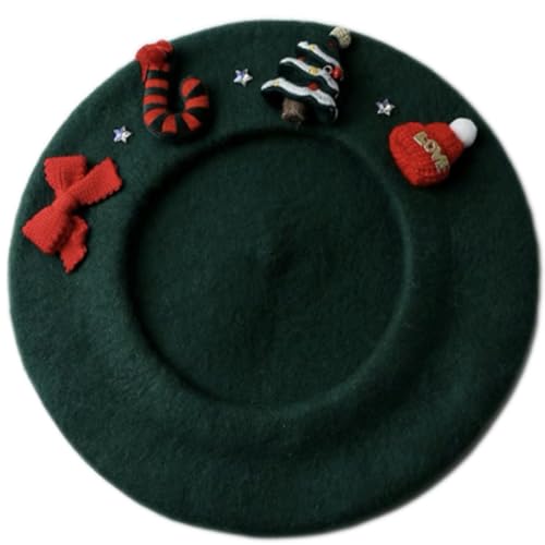 ZEPFJHE Weihnachtsmütze für Erwachsene, Polyester, französischer Hut für Damen, Maler, Fotografieren, Camping ZEPFJHE Weihnachtsmütze für Erwachsene, Polyester, französischer Hut für Damen, Maler, Fotografieren, Camping von ZEPFJHE