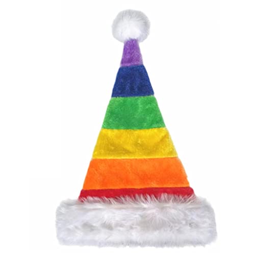 ZEPFJHE Weihnachtsmütze für Erwachsene, dick, mit Regenbogenfarben, warm, für Damen, Herren, Kinder ZEPFJHE Weihnachtsmütze für Erwachsene, dick, mit Regenbogenfarben, warm, für Damen, Herren, Kinder von ZEPFJHE