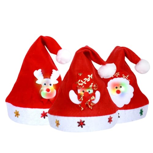 ZEPFJHE Weihnachtsmütze für Feiertage, Veranstaltungen, Weihnachtsmann-Hut für Erwachsene und Kinder, Party-Requisiten, Festival-Dekorationen ZEPFJHE Weihnachtsmütze für Feiertage, Veranstaltungen, Weihnachtsmann-Hut für Erwachsene und Kinder, Party-Requisiten, Festival-Dekorationen von ZEPFJHE