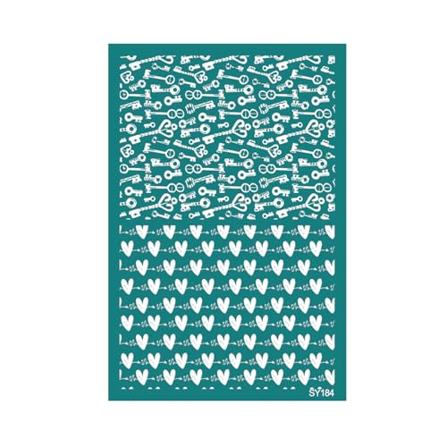 ZEPFJHE Wiederverwendbare Valentinstags-Siebdruck-Schablonen mit Herz-Blumen-Motiv, Siebdruck-Schablonen für T-Shirt, Fensterdekoration, wiederverwendbare Ohrringe, Druckschablonen, Valentinstag ZEPFJHE Wiederverwendbare Valentinstags-Siebdruck-Schablonen mit Herz-Blumen-Motiv, Siebdruck-Schablonen für T-Shirt, Fensterdekoration, wiederverwendbare Ohrringe, Druckschablonen, Valentinstag von ZEPFJHE
