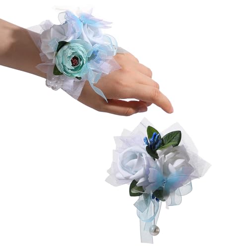 ZEPFJHE Zarte Seidenrosen-Ansteckblume für das Handgelenk, für Braut, Brautjungfern, Blumenmädchen, Empfang, Hochzeitszeremonie, Requisiten, elegante Seidenblume, Brautjungfern-Zubehör ZEPFJHE Zarte Seidenrosen-Ansteckblume für das Handgelenk, für Braut, Brautjungfern, Blumenmädchen, Empfang, Hochzeitszeremonie, Requisiten, elegante Seidenblume, Brautjungfern-Zubehör von ZEPFJHE