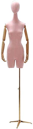 Mannequin Schneider Dummy Kleiderform Frauen Schneider Dummy Dressmaker Mode Studenten Schaufensterpupplung Büste Eisenbasis Verstellbares Höhenbekleidung Schmuck Ausstellungsständer (F) von ZERAPH