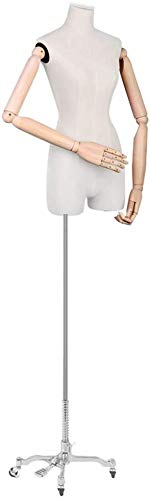 Mannequin Schneider Dummy Kleiderform Frauen Schneider Dummy Schaufensterpuppe Schneiderin Dummies Modestudenten Zeigen Büste für Bekleidung Schmuck Ausstellungsständer (e). von ZERAPH
