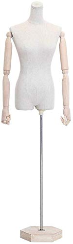 Mannequin Schneider Dummy Kleiderform Frauen Schneider Dummy Schaufensterpuppe Schneiderin Dummies Modestudenten Zeigen Büste mit Holzarm Flexibler Veränderung geeignet für Kleidung Schmuck Mannequin Schneider Dummy Kleiderform Frauen Schneider Dummy Schaufensterpuppe Schneiderin Dummies Modestudenten Zeigen Büste mit Holzarm Flexibler Veränderung geeignet für Kleidung Schmuck von ZERAPH