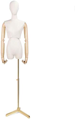 Mannequin Schneider Dummy Kleiderform Frauen Schneider Dummy Schaufensterpuppe Schneiderin Dummies Modestudenten Zeigen Büsten Torso Plastikarm Verstellbarer tragbarer Schmuck (Farbe: b) (f) von ZERAPH