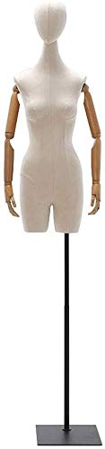 Mannequin Schneider Dummy Kleiderform Verstellbare Höhe Weibliche Schneider Dummy -Schneider Mannequin Display Büstenbekleidung für Schmuck Display Ständer (Farbe: c) (b) von ZERAPH