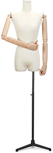 Mannequin Schneider Dummy Kleiderform Verstellbare Weibchen Schneider Dummy Schaufensterpuppe Schneiderin Dummies Ausstellung Büste Abnehmbar für Kleidung Schmuck Ausstellungsständer (Farbe: c) (D) von ZERAPH
