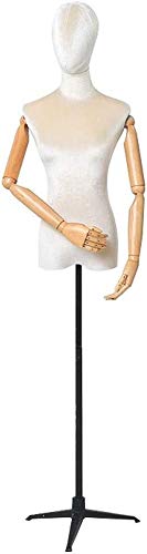 Mannequin Schneiderschneider Dummy Dressform Schaufensterpuppe Ausstellung Büste Weibliche Schneider Dummy Dressmaker Modestudenten mit Metallbasis für Bekleidung Schmuck Ausstellungsstand (Weiß L) Mannequin Schneiderschneider Dummy Dressform Schaufensterpuppe Ausstellung Büste Weibliche Schneider Dummy Dressmaker Modestudenten mit Metallbasis für Bekleidung Schmuck Ausstellungsstand (Weiß L) von ZERAPH