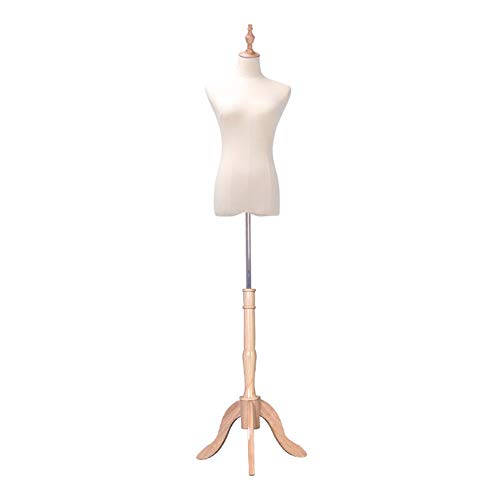 Mannequin Schneiderschneider Dummy Dressform Schneider Schneider Dummy -Bekleidungsgeschäft Mannequins Dummy Model Schüler Mannequin mit Holzbasisfenster Hochzeitsschelf (AS) von ZERAPH