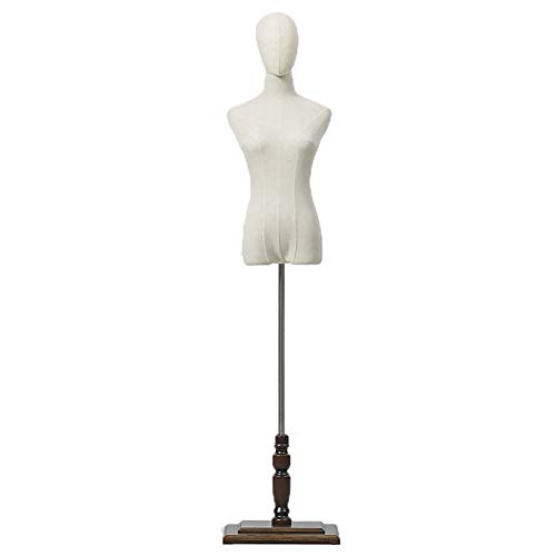 Mannequin Schneiderschneider Dummy Dressform Schneider Schneider Dummy -Bekleidungsgeschäft Schaufensterpuppen Dummy Model Schülern Mannequin mit Holzbasis Fenster Hochzeitsschelf (Braun c) von ZERAPH