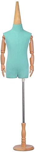 Mannequin Schneiderschneider Dummy Kleiderform Frau Schaufensterpuppen Torso Körper Display Designer Zeigen Kindermodell Requisiten abnehmbare Kleidung Match mit Holz (D) von ZERAPH