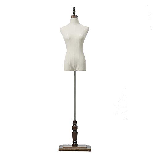 Mannequin Schneiderschneider Dummy Kleidform Schneider Schneider Dummy -Bekleidungsgeschäft Schaufensterpuppen Dummy Model Studenten Mannequin mit Holzbasis Fenster Hochzeitsschelf (braun B) von ZERAPH