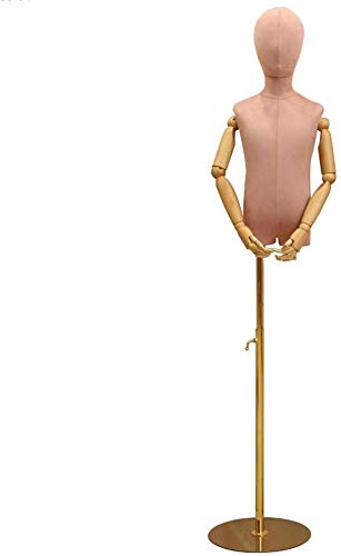 Schaufensterpuppen Schneiderung Dummy Dressform Child Schaufensterpuppen Schneiderung Dummy Wood Arm verstellbar für Kleidungsausstellungsständer für 2-9 Jahre alte Kinder (BL) von ZERAPH