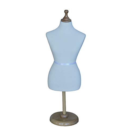 Schaufensterpuppen Schneiderung Dummy Kleiderform 1: 2 Skala kleine Schneiderin Dummy Frau, Schneider Manikins Mini Doll Kleid Form Display Puppenhauszubehör Dekoration (Beige) von ZERAPH