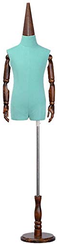 Schaufensterpuppen Schneiderung Dummy Kleiderform Frauen Schaufensterpuppen Torso Körper Display Designer Zeigen Kindermodell Requisiten Abnehmbarer Kleidungsstück Match Holz (C) von ZERAPH