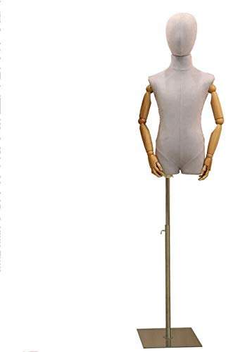 Schaufensterpuppen Schneiderung Dummy Kleidungsform Kind Schaufensterpuppen Schneiderung Dummy Wood Arm verstellbar für Kleidungsausstellungen für 2-9 Jahre alte Kinder (AL) von ZERAPH