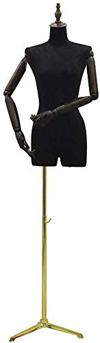 Schaufensterpuppenschneider Dummy Kleiderform Frauen Schneider Dummy Drehgeber Dummies Modestudenten Zeigen Büste mit Holzarm abnehmbar für Bekleidungsschmuckshow (ES) von ZERAPH