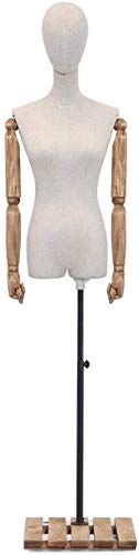 Schaufensterpuppenschneider Dummy Kleiderform Frauen Schneider Dummy Drehgeber Dummies Modestudenten Zeigen Büste mit massivem Holzarmhöhe für Bekleidung Schmuckshow (B) verstellbar (B) von ZERAPH