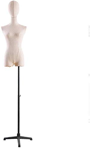 Schaufensterpuppenschneider Dummy Kleiderform verstellbare Höhe weibliche Schaufensterpuppe Display weibliche Schneider Dummy Büste Form Eisenrahmen für Kleidungskleid Schmuck (Farbe: a) (a) von ZERAPH