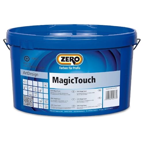 ZERO Magic Touch Silber Dekorative Spachtelmasse samtig metalischer Effekt 1,5 kg (RAL 330M) von ZERO