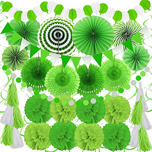 ZERODECO Party Deko, 41 Stück Grün Party Dekoration Papier Pompoms Girlande für Grüne Deko Geburtstag Hochzeiten Baby-Duschen Feste Kinderzimmer Partydekorationen ZERODECO Party Deko, 41 Stück Grün Party Dekoration Papier Pompoms Girlande für Grüne Deko Geburtstag Hochzeiten Baby-Duschen Feste Kinderzimmer Partydekorationen von ZERODECO