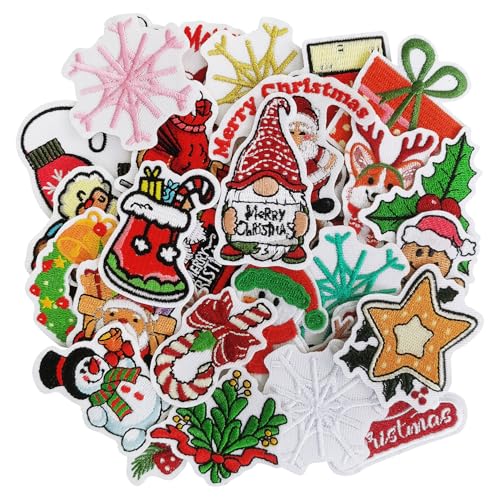 ZESION Weihnachts-Aufnäher zum Aufbügeln für Hüte, Kleidung, Jeans, Hosen, Jacken, Rucksäcke, Reparatur und Dekoration, 32 Stück ZESION Weihnachts-Aufnäher zum Aufbügeln für Hüte, Kleidung, Jeans, Hosen, Jacken, Rucksäcke, Reparatur und Dekoration, 32 Stück von ZESION