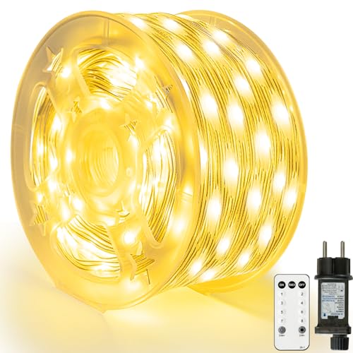 ZEWETO Lichterkette außen, 30M Weihnachtsdeko Aussen 300 LEDs Lichterkette Weihnachtsbaum innen mit Fernbedienung Timer 8 Modi IP65 Weihnachtsbeleuchtung für Garten Balkon Hochzeit Fenster Türen ZEWETO Lichterkette außen, 30M Weihnachtsdeko Aussen 300 LEDs Lichterkette Weihnachtsbaum innen mit Fernbedienung Timer 8 Modi IP65 Weihnachtsbeleuchtung für Garten Balkon Hochzeit Fenster Türen von ZEWETO