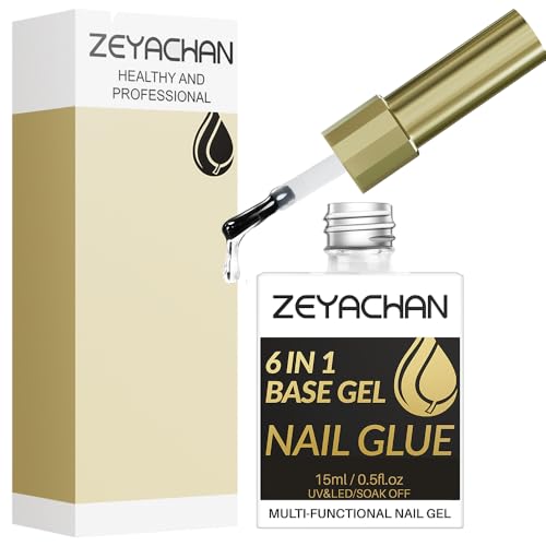 ZEYACHAN 15ML Nagelkleber FüR KunstnäGel Extra Stark, 6-IN-1 Nail Glue Gel UV, Gel Nail Glue Nagelkleber Für Tips, Für Transparent Fake Nails, Nagel Kleber mit Pinsel,Need Curing Under Uv Nail Light ZEYACHAN 15ML Nagelkleber FüR KunstnäGel Extra Stark, 6-IN-1 Nail Glue Gel UV, Gel Nail Glue Nagelkleber Für Tips, Für Transparent Fake Nails, Nagel Kleber mit Pinsel,Need Curing Under Uv Nail Light von ZEYACHAN