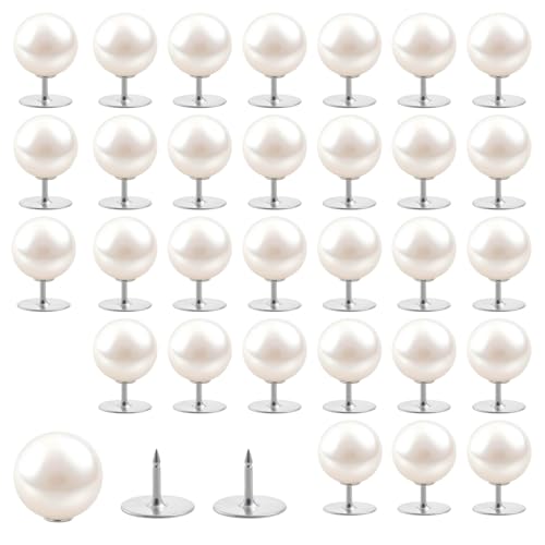ZEYIYER Perlenknöpfe ohne Nähen, 14 mm, abnehmbare Perlenbrosche für Frauen, Strickjacken, Kleider, Hemden, Pullover, Bastelarbeiten, 30 Stück ZEYIYER Perlenknöpfe ohne Nähen, 14 mm, abnehmbare Perlenbrosche für Frauen, Strickjacken, Kleider, Hemden, Pullover, Bastelarbeiten, 30 Stück von ZEYIYER