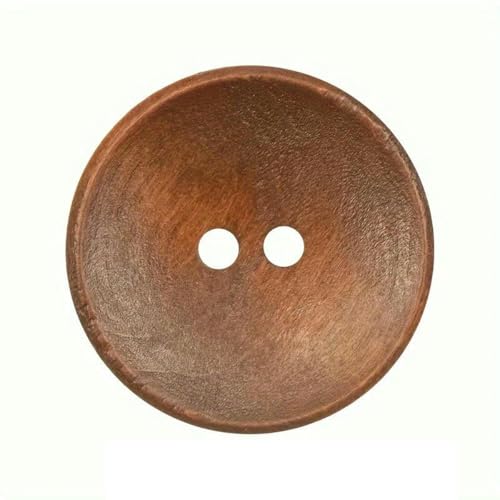 10/20/30 Stück Vintage Holzknöpfe für Mäntel, Windjacken, Strickjacken, doppelseitig, Kaschmir-Finish, verschiedene Größen 15/18/20/23/25 mm, 20 Stück, 15 mm von ZEYRU
