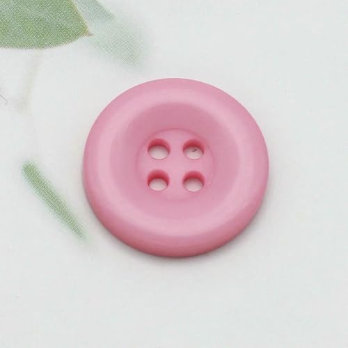 10–50 Stück große runde Nähknöpfe aus Kunstharz, Scrapbooking, einfarbig, für DIY-Kleidung, Puppen, Basteln, Kleidungsstücke, Pullover, Mäntel, Zubehör, 09–10 Stück, 15 mm von ZEYRU