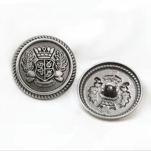 10 STÜCK Vintage britische Uniform Metallknöpfe für Kleidung einfache dekorative Knöpfe-5-396-6-20mm 10 STÜCK Vintage britische Uniform Metallknöpfe für Kleidung einfache dekorative Knöpfe-5-396-6-20mm von ZEYRU