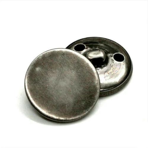 10 Stück/Los 15/18/20/23/25 mm Vintage Kupfer Metallknöpfe Kleidungsstück Mantel Nähzubehör Knöpfe für Kleidung Handwerk DIY-NO24-22mm von ZEYRU