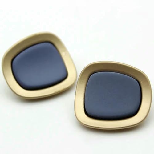 10 Stück/Los 17–25 mm mehrfarbiger Metallknopf in vertiefter Form, rechteckig, beige, schwarz, Kaffee, Pullover, Haarseil, dekorativer Knopf, C306-Hellblau-21 mm 10 Stück/Los 17–25 mm mehrfarbiger Metallknopf in vertiefter Form, rechteckig, beige, schwarz, Kaffee, Pullover, Haarseil, dekorativer Knopf, C306-Hellblau-21 mm von ZEYRU