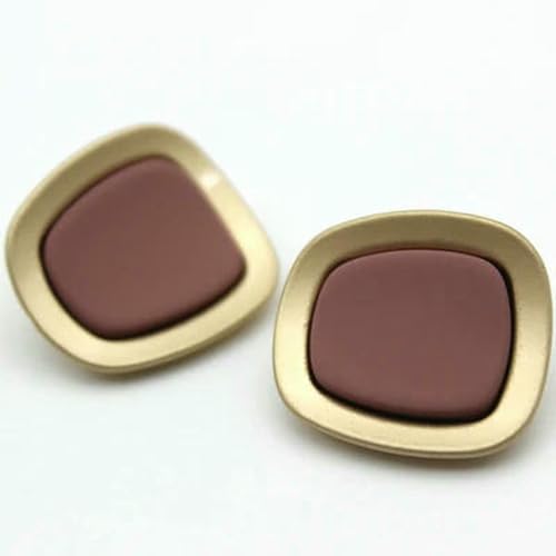 10 Stück/Los 17–25 mm mehrfarbiger Metallknopf in vertiefter Form, rechteckig, beige, schwarz, Kaffee, Pullover, Haarseil, dekorativer Knopf, C306-Hellrosa-25 mm 10 Stück/Los 17–25 mm mehrfarbiger Metallknopf in vertiefter Form, rechteckig, beige, schwarz, Kaffee, Pullover, Haarseil, dekorativer Knopf, C306-Hellrosa-25 mm von ZEYRU