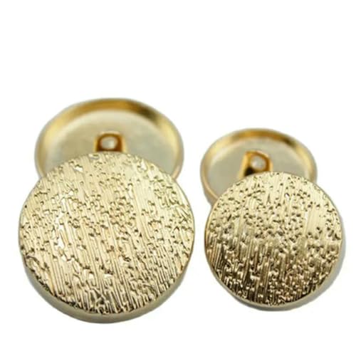 10 Stück/Los Marke Hochwertige goldene Metallknöpfe für Mantel, Kleidung, Anzug, Verschluss, Beschichtung, Metallknöpfe, Nähzubehör-Golden-11,5 mm 10 Stück/Los Marke Hochwertige goldene Metallknöpfe für Mantel, Kleidung, Anzug, Verschluss, Beschichtung, Metallknöpfe, Nähzubehör-Golden-11,5 mm von ZEYRU