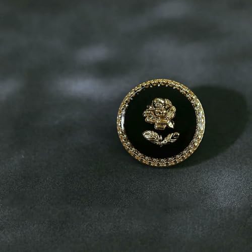 10 Stück/Los Vintage-Blumenknöpfe für Kleidung, DIY-Nähzubehör, Knopfverzierungen für Kleidung, Hemd, Mantel, Jacke, Knöpfe-Schwarz-23,0 mm-10 Stück 10 Stück/Los Vintage-Blumenknöpfe für Kleidung, DIY-Nähzubehör, Knopfverzierungen für Kleidung, Hemd, Mantel, Jacke, Knöpfe-Schwarz-23,0 mm-10 Stück von ZEYRU
