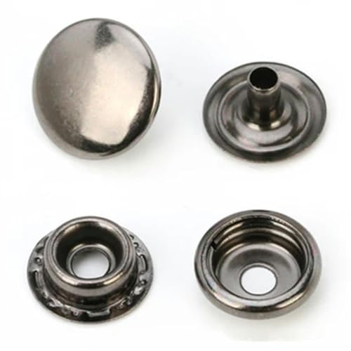 10 Stück/Lot Eisen-Druckknopf-Nieten, zum Nähen von Lederknöpfen, für Kleidung, Kleidungsstücke, DIY-Dekoration, Zubehör, Gun-Schwarz, 10 mm 10 Stück/Lot Eisen-Druckknopf-Nieten, zum Nähen von Lederknöpfen, für Kleidung, Kleidungsstücke, DIY-Dekoration, Zubehör, Gun-Schwarz, 10 mm von ZEYRU