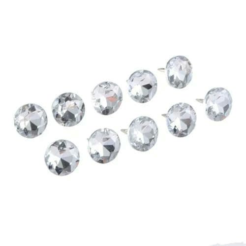 10 Stück 14/18/20/22 mm dekorative Nägel Diamantkristall Polsternägel Knopfnägel Nieten Stifte Wandnähmöbeldekoration-14,0 mm von ZEYRU