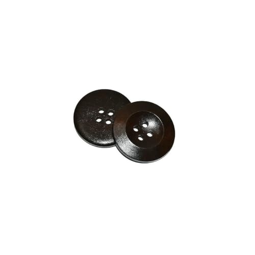 10 Stück 30 Stück 10 mm - 40 mm runde Anzug-Dekor-Paspel-Holzknöpfe DIY Nähen Scrapbooking Basteln für Kleidung Handgefertigter Holzknopf-MT284-Durchmesser 15 m von ZEYRU