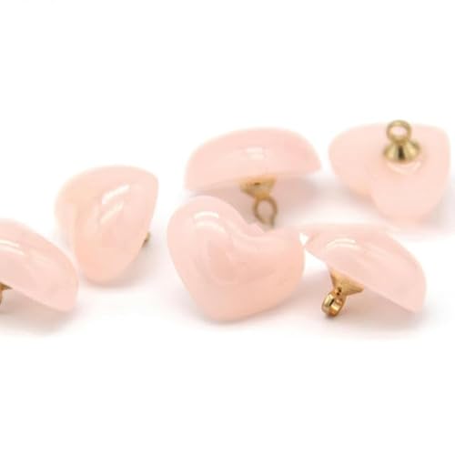 10 Stück Bonbonfarbene Herz-Perlen-Metallösenknöpfe für Kleidung, Kinder, Hemd, Kleid, Hochzeit, dekoratives Nähzubehör, Rosa, 20 mm, 10 Stück 10 Stück Bonbonfarbene Herz-Perlen-Metallösenknöpfe für Kleidung, Kinder, Hemd, Kleid, Hochzeit, dekoratives Nähzubehör, Rosa, 20 mm, 10 Stück von ZEYRU