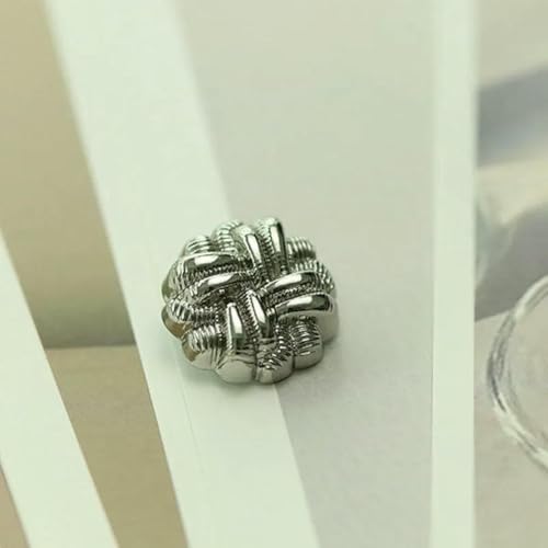 10 Stück Metallknöpfe, luxuriös, Gold/Silber, Nähknöpfe für Kleidung, DIY, Herren- und Damenbekleidung, Nähdekoration, Zubehör, 10 Stück Silber, 23,0 mm 10 Stück Metallknöpfe, luxuriös, Gold/Silber, Nähknöpfe für Kleidung, DIY, Herren- und Damenbekleidung, Nähdekoration, Zubehör, 10 Stück Silber, 23,0 mm von ZEYRU