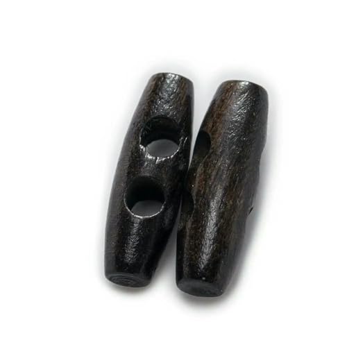 10 Stück Olivenknöpfe, 2 Löcher, Holzknebel, Nähzubehör, kompatibel mit Kleidung, Mantel, Jacke, Blazer, Tasche, H, 55 mm 10 Stück Olivenknöpfe, 2 Löcher, Holzknebel, Nähzubehör, kompatibel mit Kleidung, Mantel, Jacke, Blazer, Tasche, H, 55 mm von ZEYRU