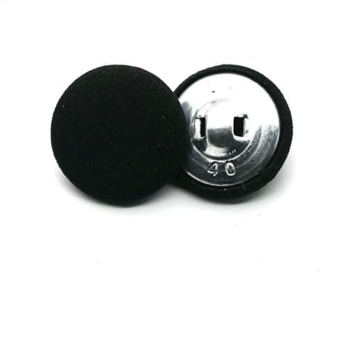 10 Stück bunte, mit Stoff überzogene Metallknöpfe für Kleidung, Mantel, Strickjacke, runder Stoffknopf, DIY-Dekorationen, Nähzubehör, E, 18 mm von ZEYRU