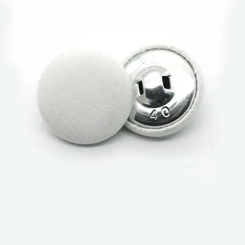 10 Stück bunte, mit Stoff überzogene Metallknöpfe für Kleidung, Mantel, Strickjacke, runder Stoffknopf, DIY-Dekorationen, Nähzubehör, G, 18 mm von ZEYRU
