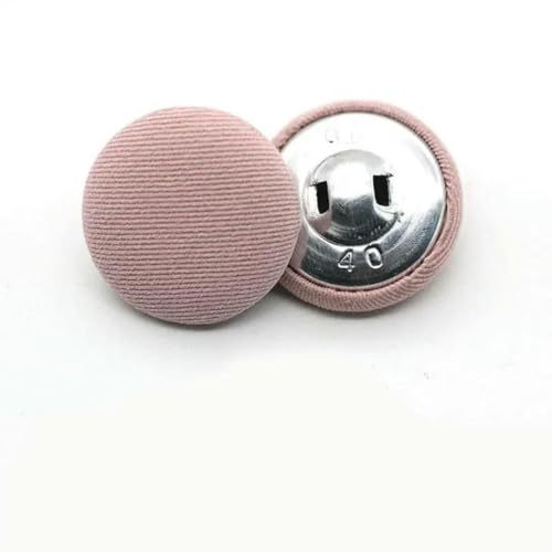 10 Stück bunte, mit Stoff überzogene Metallknöpfe für Kleidung, Mantel, Strickjacke, runder Stoffknopf, DIY-Dekorationen, Nähzubehör, I-11 mm von ZEYRU