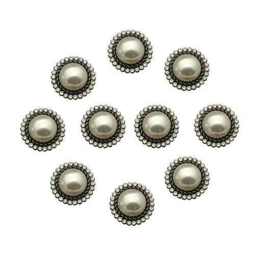 10 Stück modische Metallperlen-Diamant-Kleidungsknöpfe, DIY-Kleidung, Nähknopf, Handarbeiten, handgefertigtes Zubehör, Schwarz, 10 Stück, 23,0 mm 10 Stück modische Metallperlen-Diamant-Kleidungsknöpfe, DIY-Kleidung, Nähknopf, Handarbeiten, handgefertigtes Zubehör, Schwarz, 10 Stück, 23,0 mm von ZEYRU