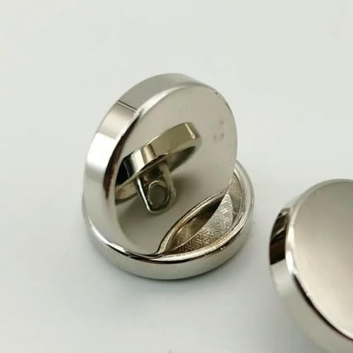 10 Stück runde, glatte, flache goldene Metallknöpfe für Kleidung, Jeans, Blusen, Mini-Nähzubehör, Designer-Nähknöpfe, Großhandel, 2–20 mm, 10 Stück von ZEYRU